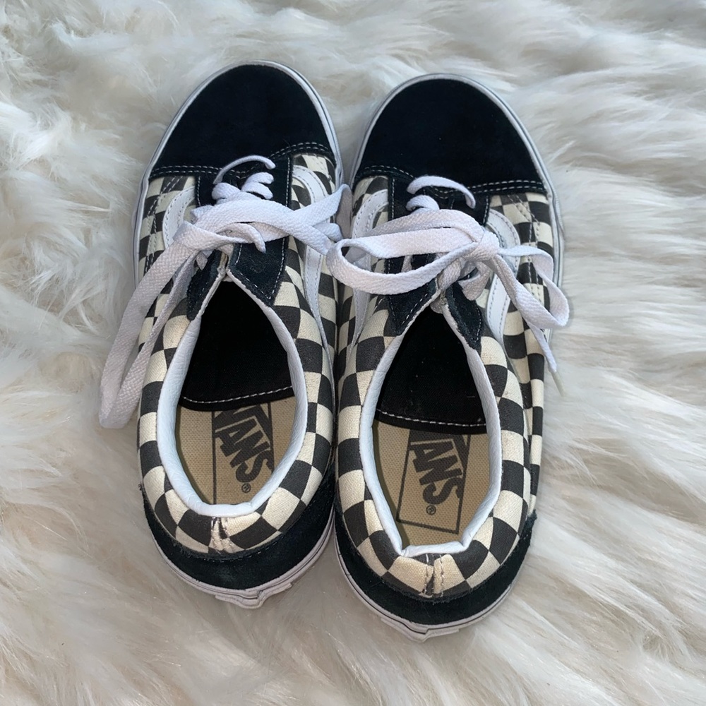 VANS OLD SKOOL PRIMARY CHECK SHOE size 8.5 women’s - Picture 4 of 7